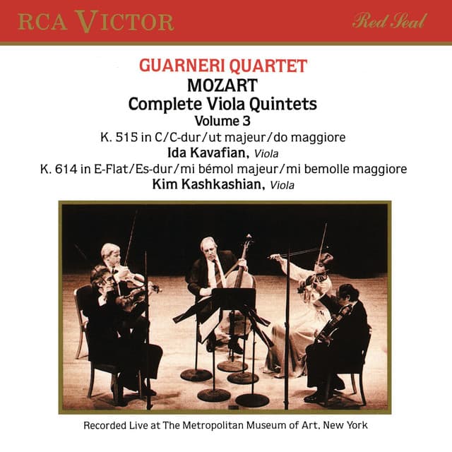 String Quintet No. 3 in C Major, K. 515: I. Allegro cover art