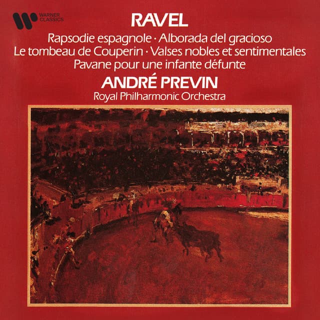 Ravel: Rapsodie espagnole, Le tombeau de Couperin, Valses nobles et sentimentales & Pavane pour une infante défunte cover art