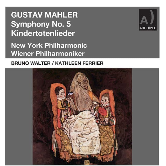 Bruno Walter conducts Mahler Symphony No. 5 and Kindertotenlieder cover art