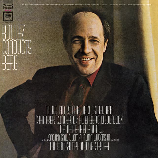 Boulez Conducts Berg cover art