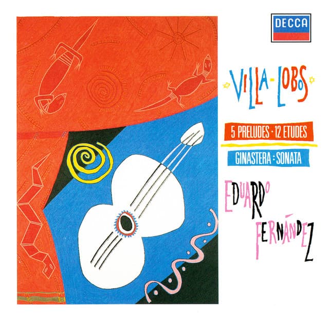 Villa-Lobos: 5 Preludes; 12 Estudos / Ginastera: Guitar Sonata cover art