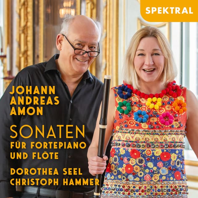 J.A. Amon - Sonaten für Fortepiano und Flöte cover art